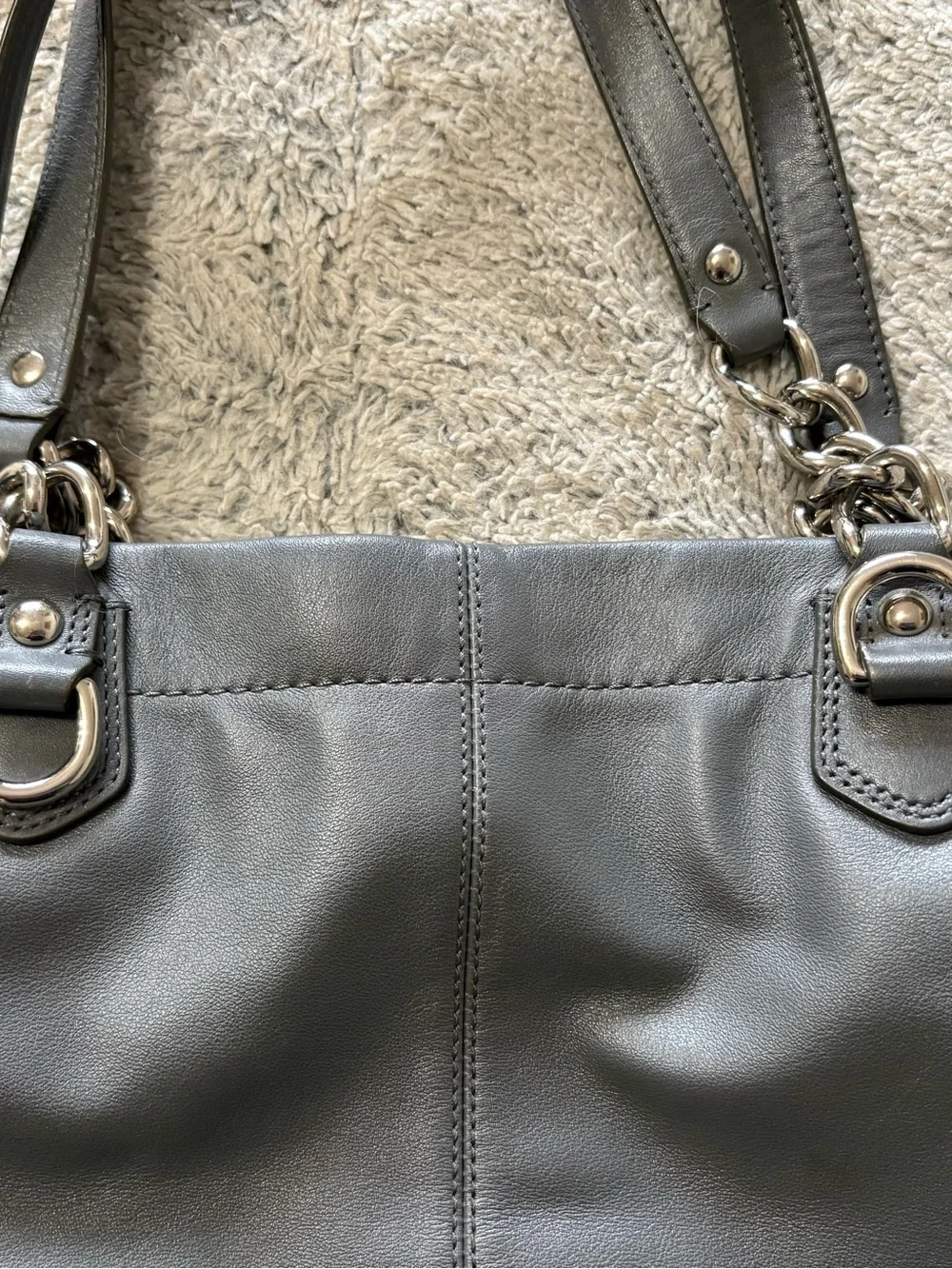 Coach leather shoulder